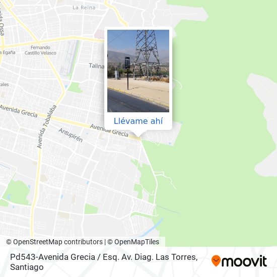 Mapa de Pd543-Avenida Grecia / Esq. Av. Diag. Las Torres
