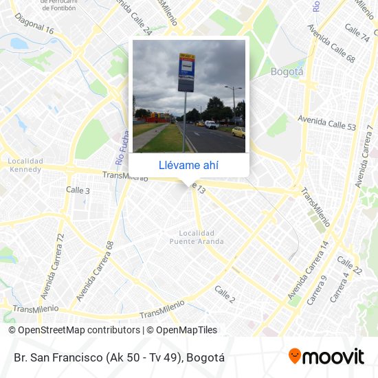 Mapa de Br. San Francisco (Ak 50 - Tv 49)