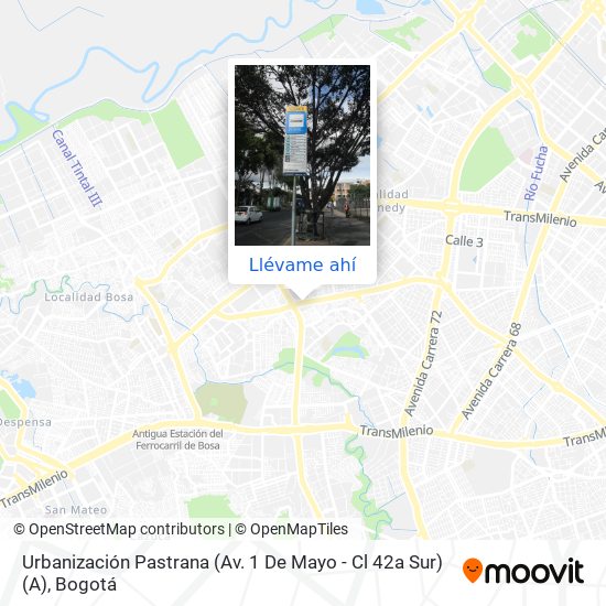 Mapa de Urbanización Pastrana (Av. 1 De Mayo - Cl 42a Sur) (A)