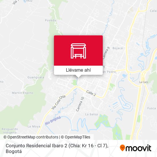 Mapa de Conjunto Residencial Ibaro 2 (Chía: Kr 16 - Cl 7)