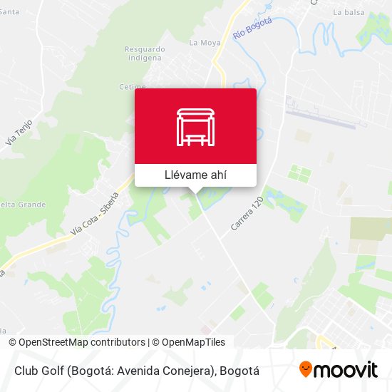 Mapa de Club Golf (Bogotá: Avenida Conejera)