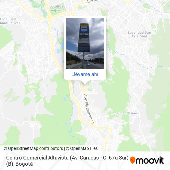 Mapa de Centro Comercial Altavista (Av. Caracas - Cl 67a Sur) (B)