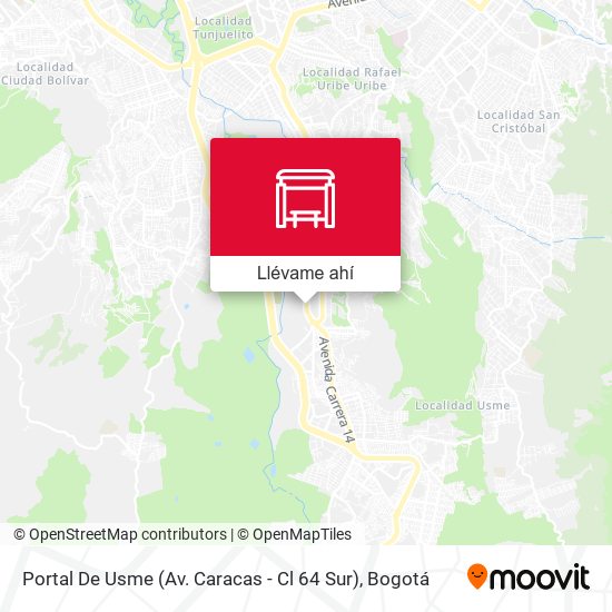 Mapa de Portal De Usme (Av. Caracas - Cl 64 Sur)