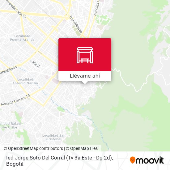 Mapa de Ied Jorge Soto Del Corral (Tv 3a Este - Dg 2d)