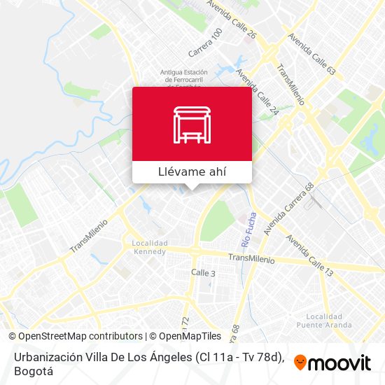 Mapa de Urbanización Villa De Los Ángeles (Cl 11a - Tv 78d)