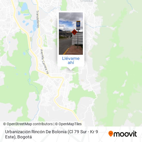 Mapa de Urbanización Rincón De Bolonia (Cl 79 Sur - Kr 9 Este)
