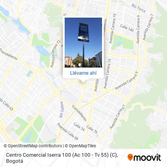 Mapa de Centro Comercial Iserra 100 (Ac 100 - Tv 55) (C)