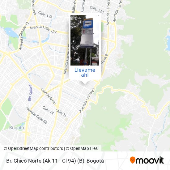 Mapa de Br. Chicó Norte (Ak 11 - Cl 94) (B)