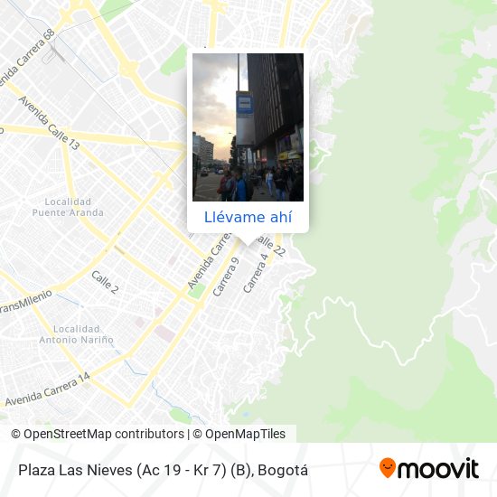 Mapa de Plaza Las Nieves (Ac 19 - Kr 7) (B)