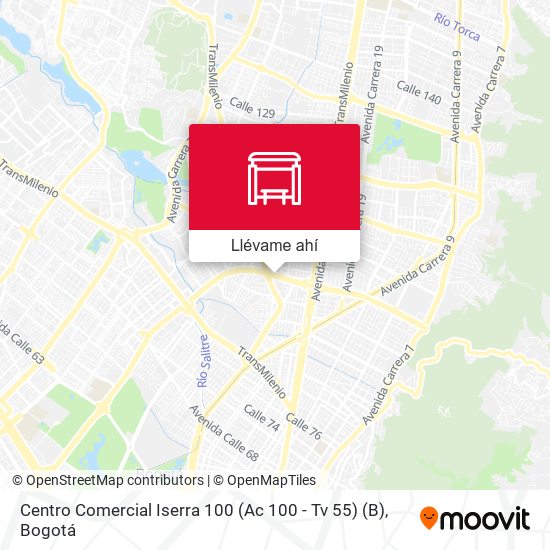 Mapa de Centro Comercial Iserra 100 (Ac 100 - Tv 55) (B)
