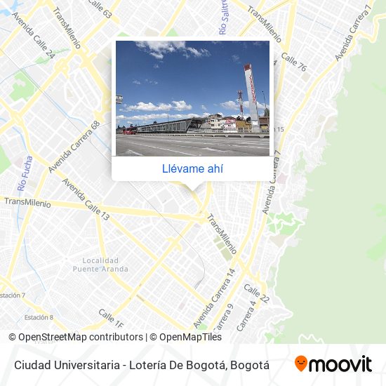 Mapa de Ciudad Universitaria - Lotería De Bogotá