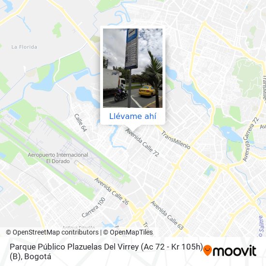 Mapa de Parque Público Plazuelas Del Virrey (Ac 72 - Kr 105h) (B)