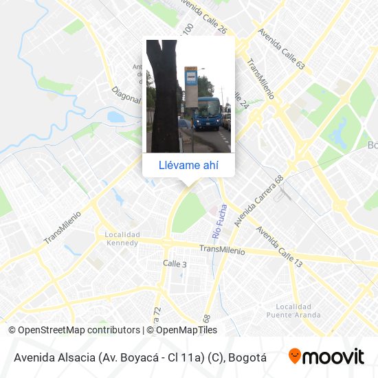 Mapa de Avenida Alsacia (Av. Boyacá - Cl 11a) (C)