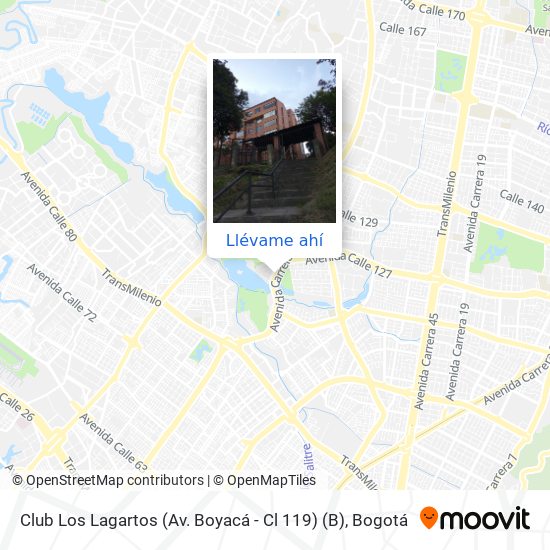 Mapa de Club Los Lagartos (Av. Boyacá - Cl 119) (B)