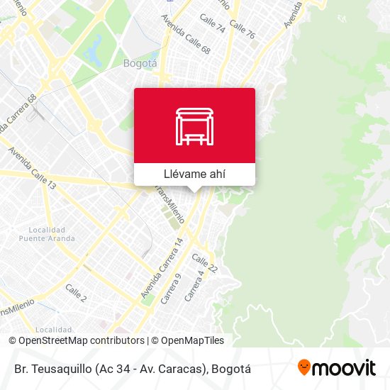 Mapa de Br. Teusaquillo (Ac 34 - Av. Caracas)