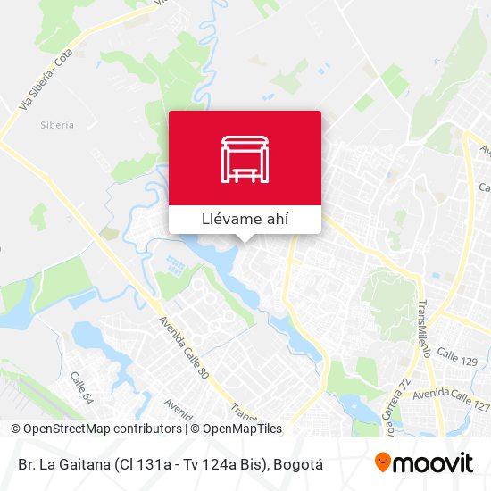 Mapa de Br. La Gaitana (Cl 131a - Tv 124a Bis)