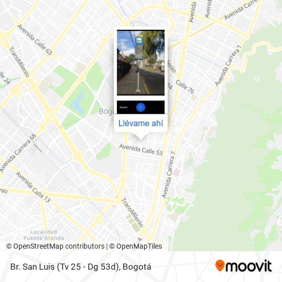 Mapa de Br. San Luis (Tv 25 - Dg 53d)