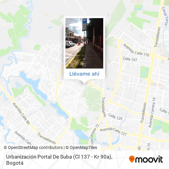 Mapa de Urbanización Portal De Suba (Cl 137 - Kr 90a)