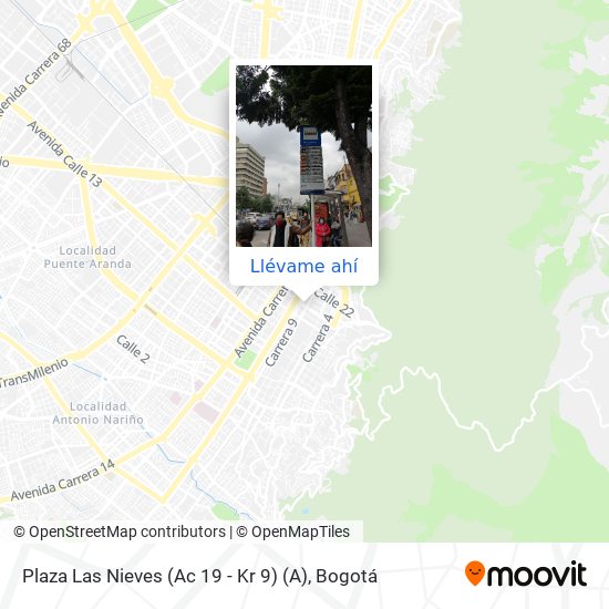 Mapa de Plaza Las Nieves (Ac 19 - Kr 9) (A)