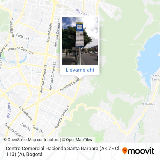 Mapa de Centro Comercial Hacienda Santa Bárbara (Ak 7 - Cl 113) (A)