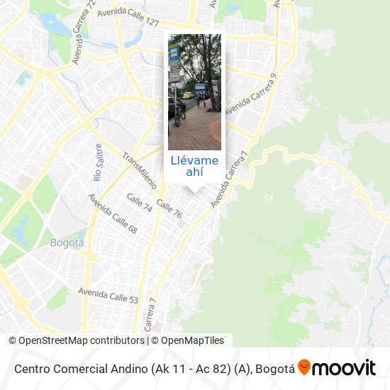 Mapa de Centro Comercial Andino (Ak 11 - Ac 82) (A)