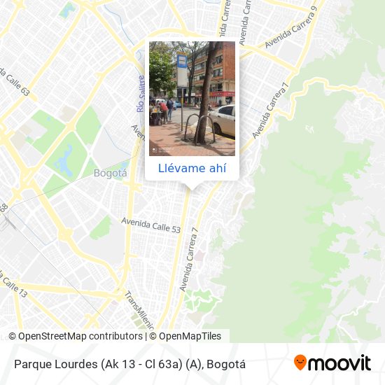 Mapa de Parque Lourdes (Ak 13 - Cl 63a) (A)