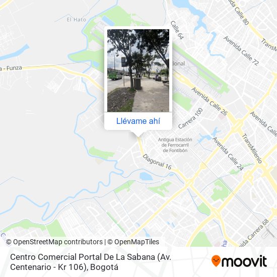 Mapa de Centro Comercial Portal De La Sabana (Av. Centenario - Kr 106)