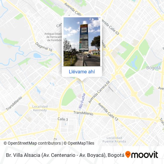 Mapa de Br. Villa Alsacia (Av. Centenario - Av. Boyacá)