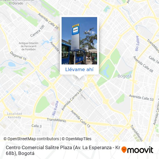 Mapa de Centro Comercial Salitre Plaza (Av. La Esperanza - Kr 68b)