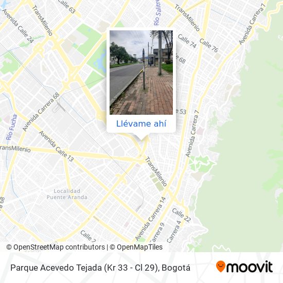 Mapa de Parque Acevedo Tejada (Kr 33 - Cl 29)