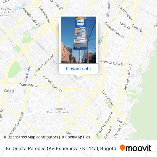 Mapa de Br. Quinta Paredes (Av. Esperanza - Kr 44a)