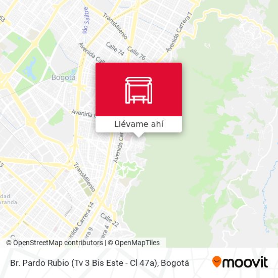 Mapa de Br. Pardo Rubio (Tv 3 Bis Este - Cl 47a)