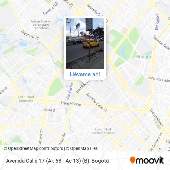 Mapa de Avenida Calle 17 (Ak 68 - Ac 13) (B)