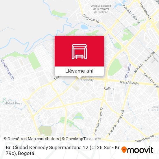 Mapa de Br. Ciudad Kennedy Supermanzana 12 (Cl 26 Sur - Kr 79c)
