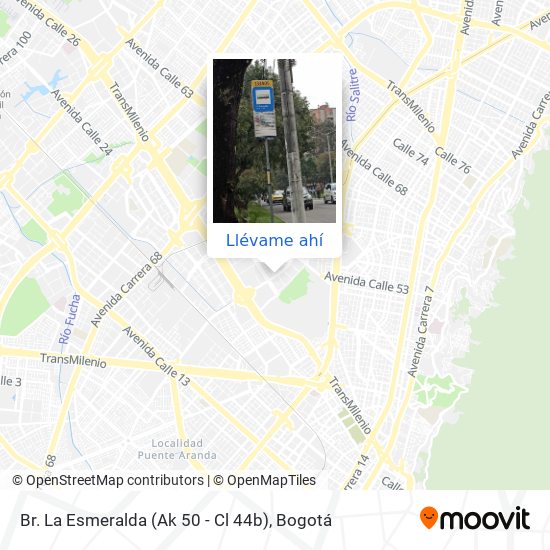 Mapa de Br. La Esmeralda (Ak 50 - Cl 44b)