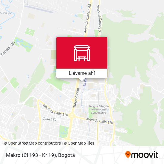 Mapa de Makro (Cl 193 - Kr 19)