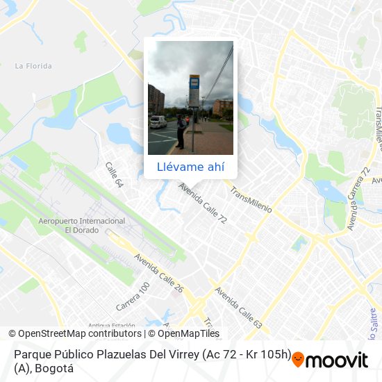 Mapa de Parque Público Plazuelas Del Virrey (Ac 72 - Kr 105h) (A)