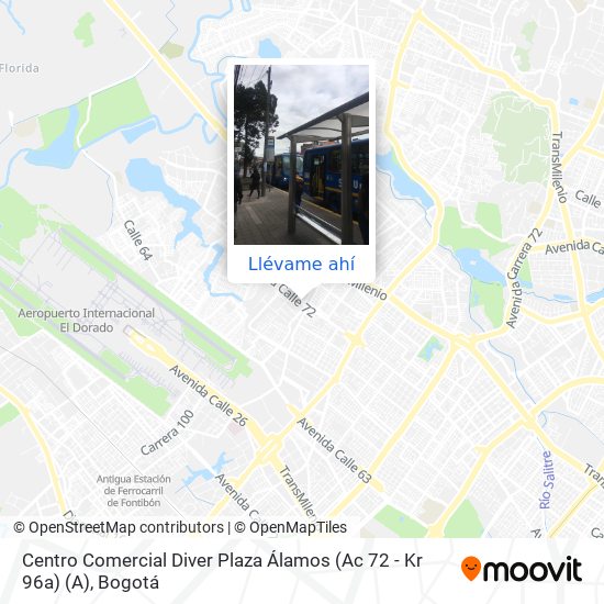 Mapa de Centro Comercial Diver Plaza Álamos (Ac 72 - Kr 96a) (A)