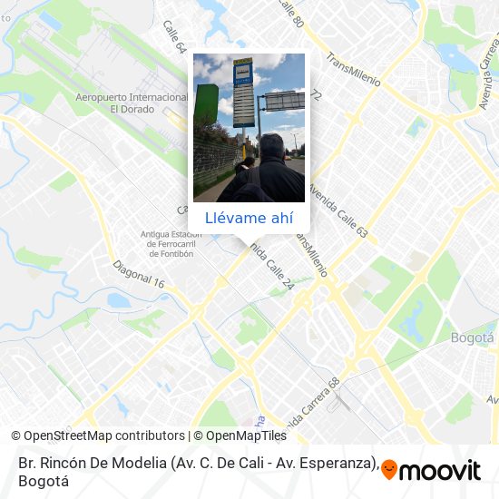 Mapa de Br. Rincón De Modelia (Av. C. De Cali - Av. Esperanza)