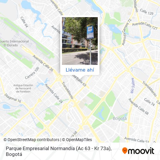 Mapa de Parque Empresarial Normandía (Ac 63 - Kr 73a)