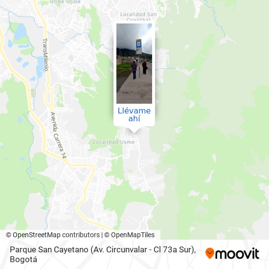 Mapa de Parque San Cayetano (Av. Circunvalar - Cl 73a Sur)