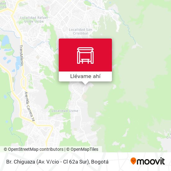Mapa de Br. Chiguaza (Av. V / cio - Cl 62a Sur)