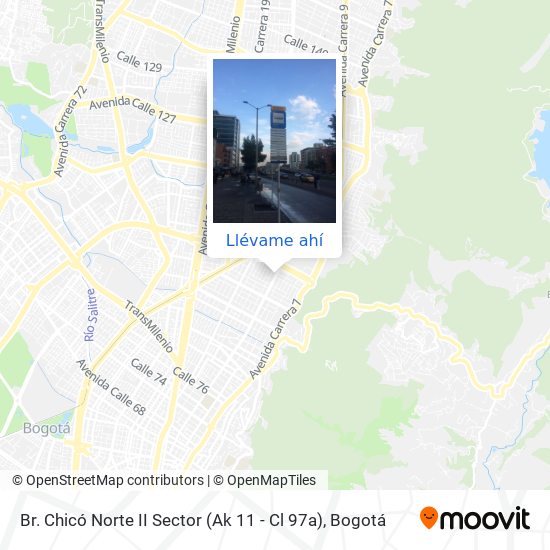 Mapa de Br. Chicó Norte II Sector (Ak 11 - Cl 97a)