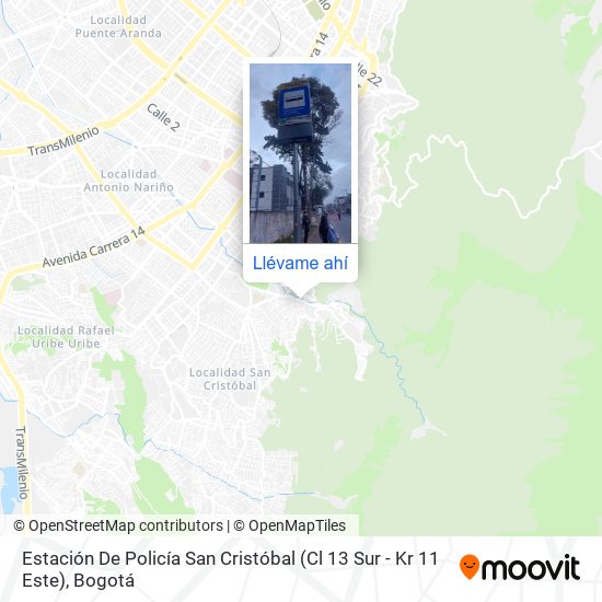 Mapa de Estación De Policía San Cristóbal (Cl 13 Sur - Kr 11 Este)