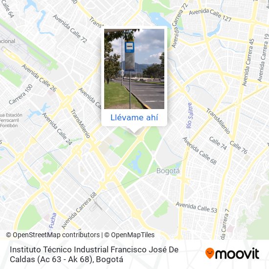Mapa de Instituto Técnico Industrial Francisco José De Caldas (Ac 63 - Ak 68)