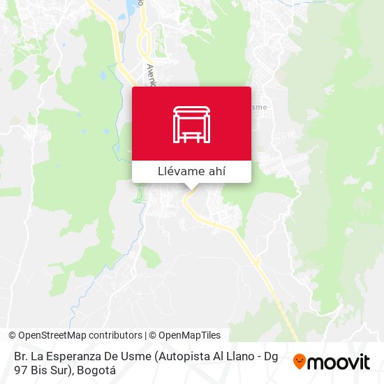 Mapa de Br. La Esperanza De Usme (Autopista Al Llano - Dg 97 Bis Sur)