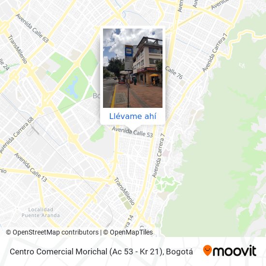 Mapa de Centro Comercial Morichal (Ac 53 - Kr 21)