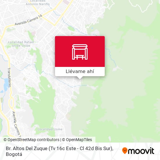 Mapa de Br. Altos Del Zuque (Tv 16c Este - Cl 42d Bis Sur)