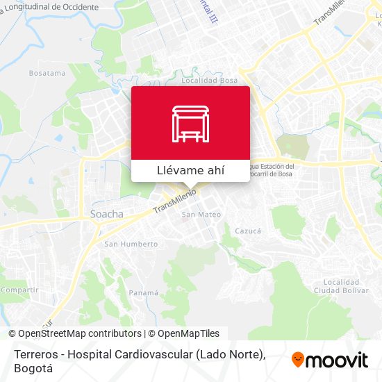 Mapa de Terreros - Hospital Cardiovascular (Lado Norte)