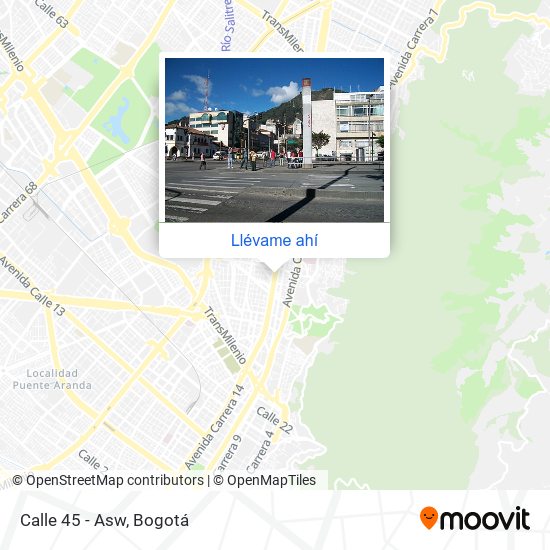 Mapa de Calle 45 - Asw